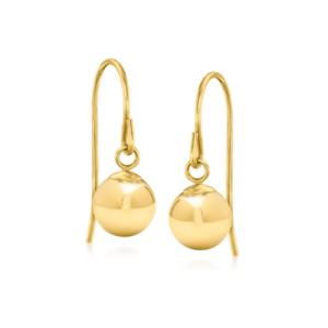 14K Gold Spherical Earrings