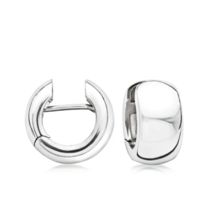 Sterling silver earrings, 3/8 inch