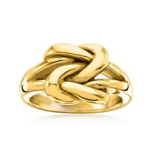 14K Gold Double Knot Ring