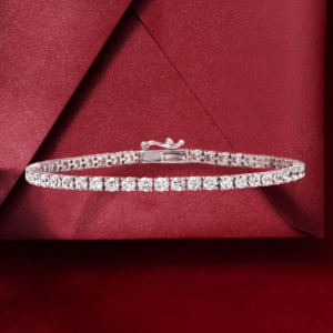 5.00-carat cubic zirconia sterling silver bracelet